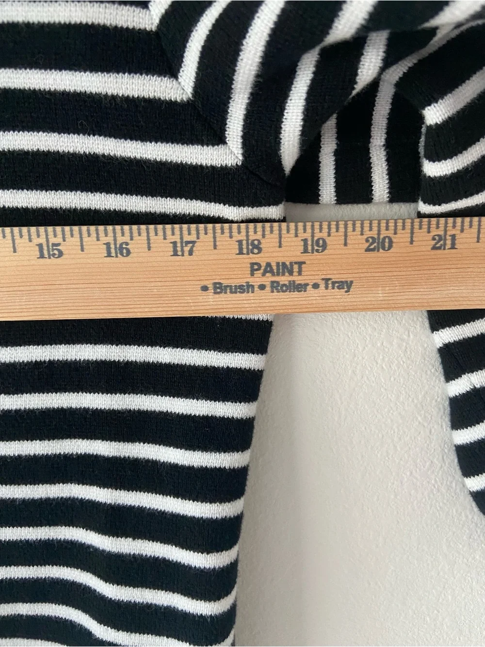 CHAPS Black White Striped Zip Front Cardigan Sweater Medium 100% Cotton